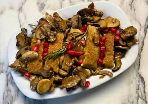 Filetto Vegan al Muscolo di Grano con Funghi