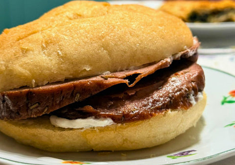 panino con porchetta al muscolo di grano