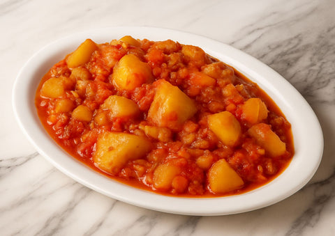 Spezzatino Vegan con patate al Muscolo di Grano