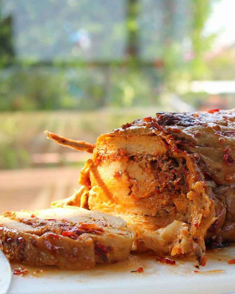 Porchetta vegan a Trancio Muscolo di grano
